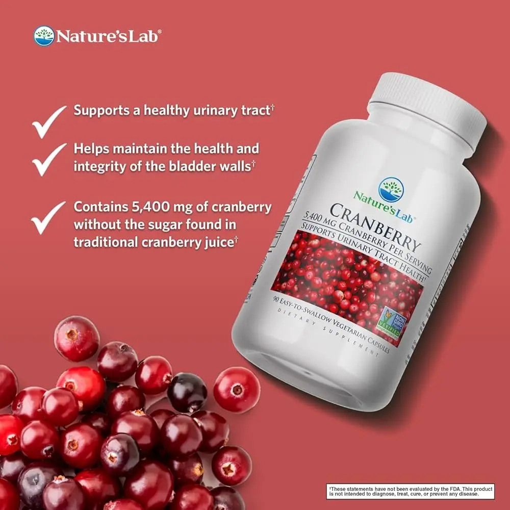 Natures Labs Cranberry Supplement - Supports urinary