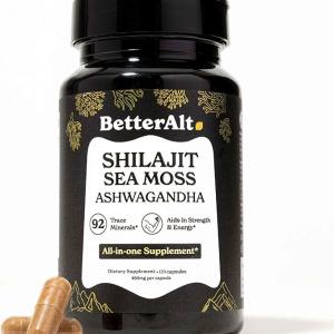 BetterAlt Shilajit Sea Moss Tongkat Ali Ashwagandha Capsules