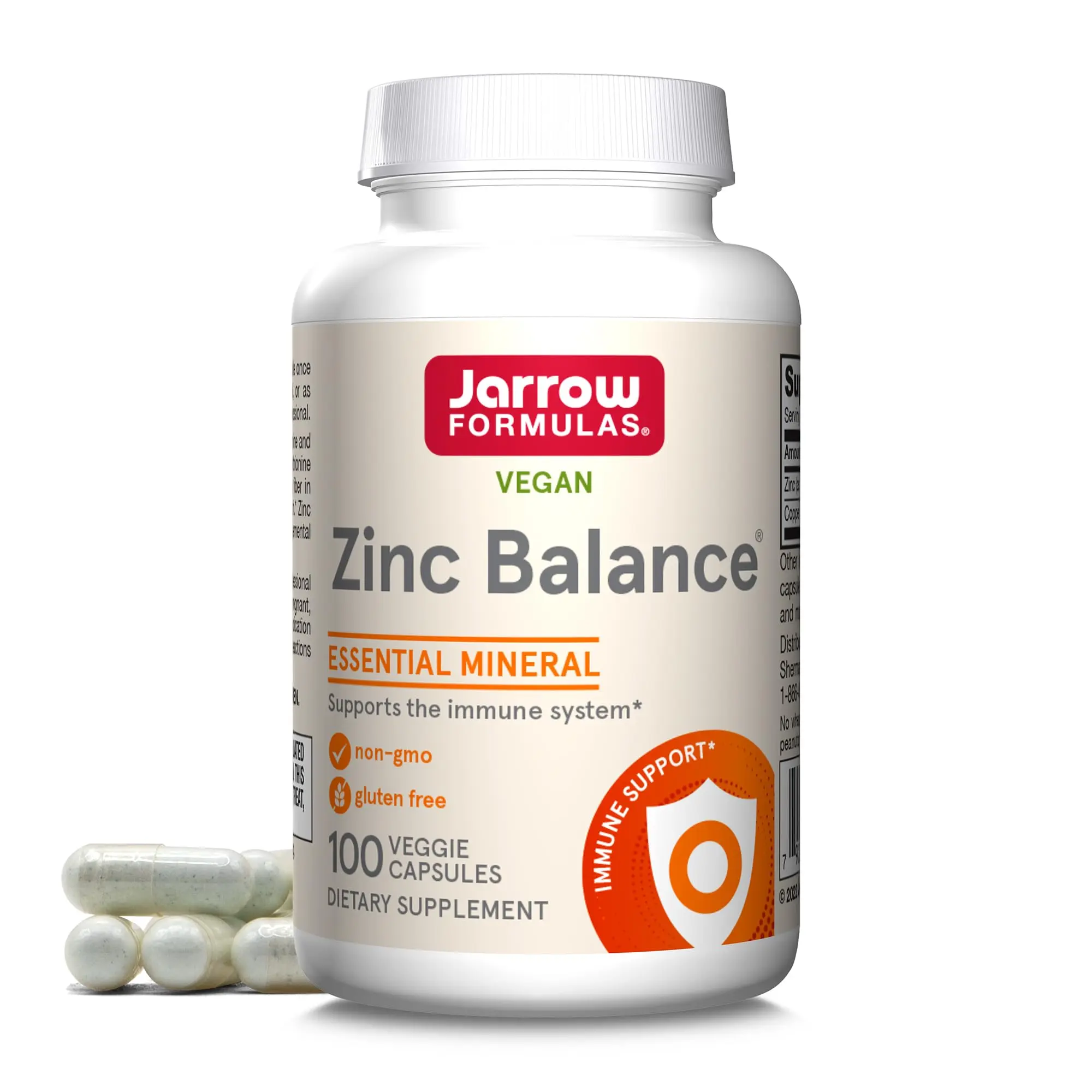 Jarrow Formulas Zinc Balance Supplement, For Immune Support