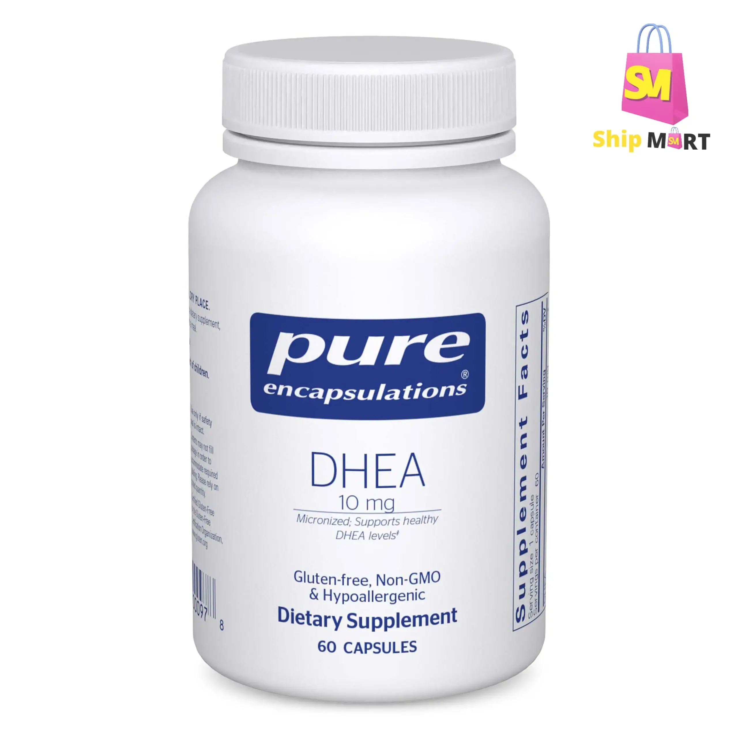 Pure Encapsulation Dhea 10 mg Supplement, Supports Hormones