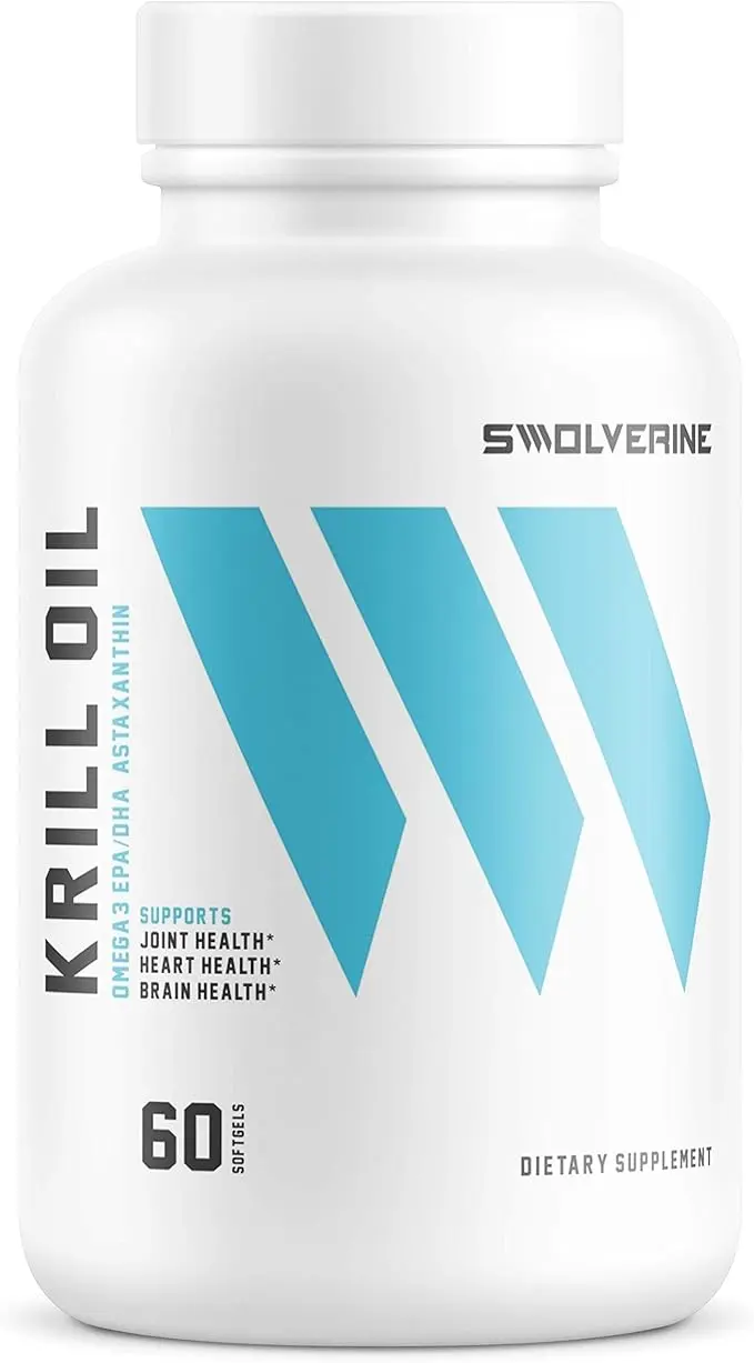 Swolverine® Krill Oil – 500mg Krill Oil with Astaxanthin