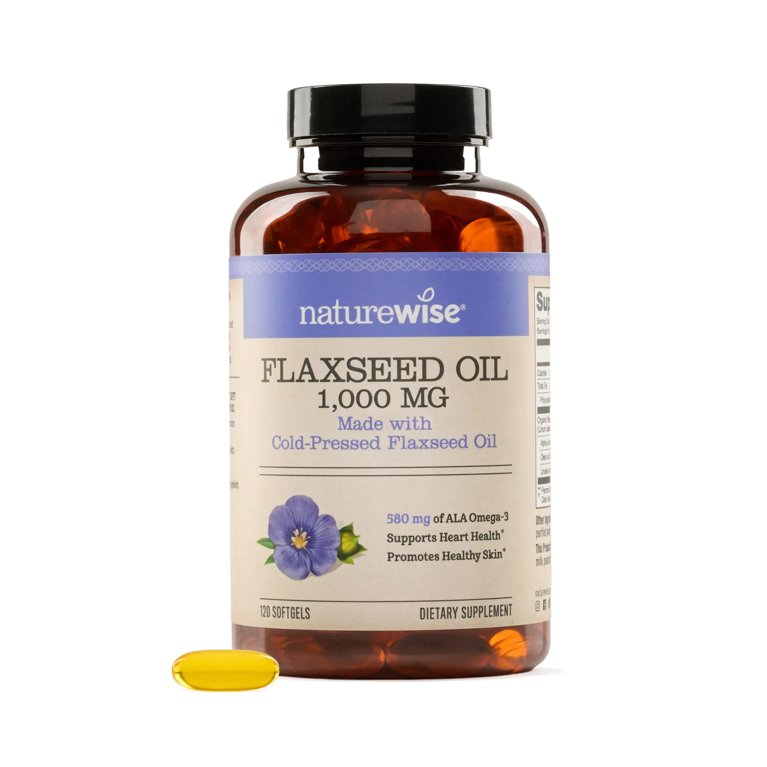 Naturewise Omega-3 Flaxseed Oil Capsules