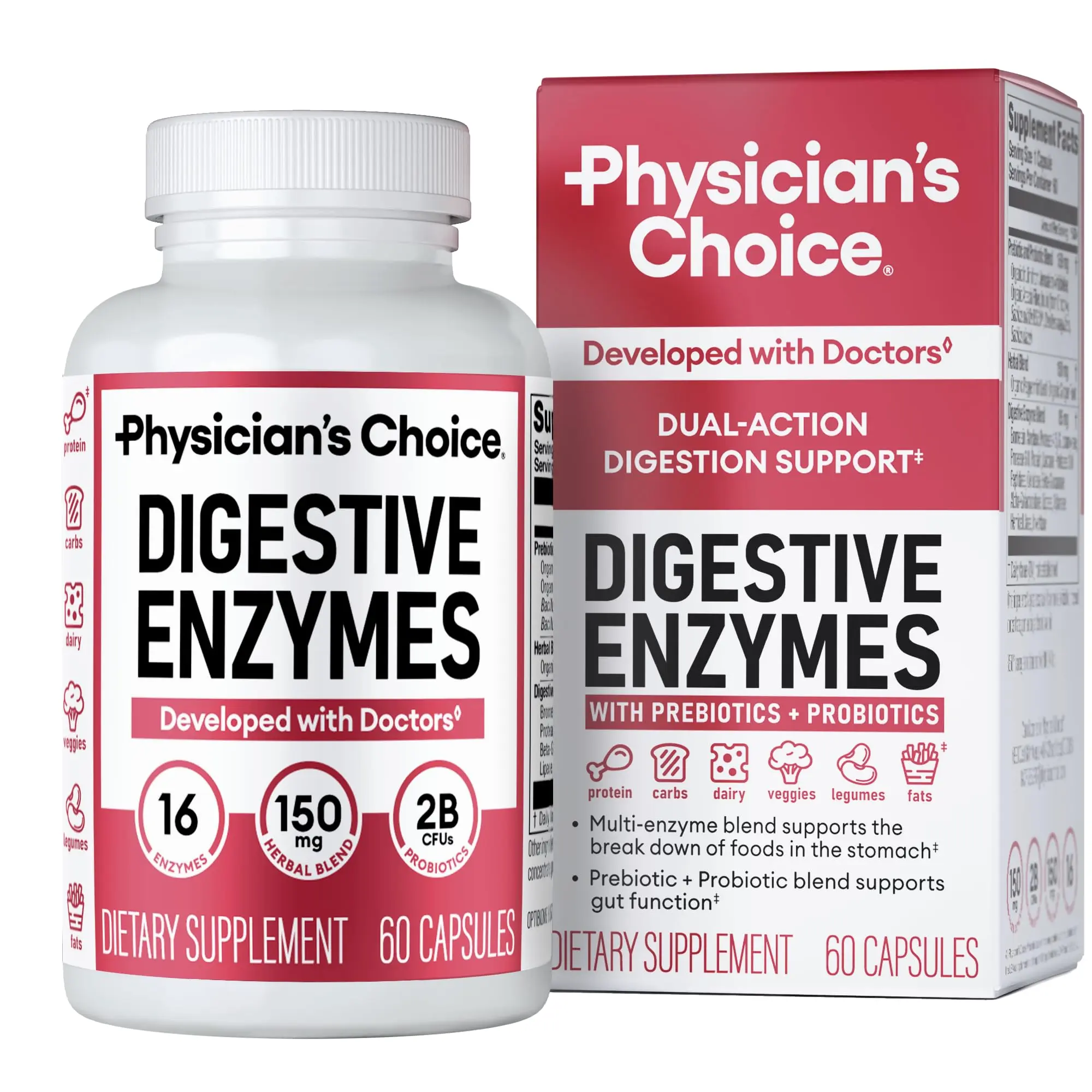 Physician Choice Digestive Enyzmes Supplement