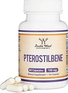 Double Wood Pterostilbene 100mg – High Potency Antioxidant & Longevity Support