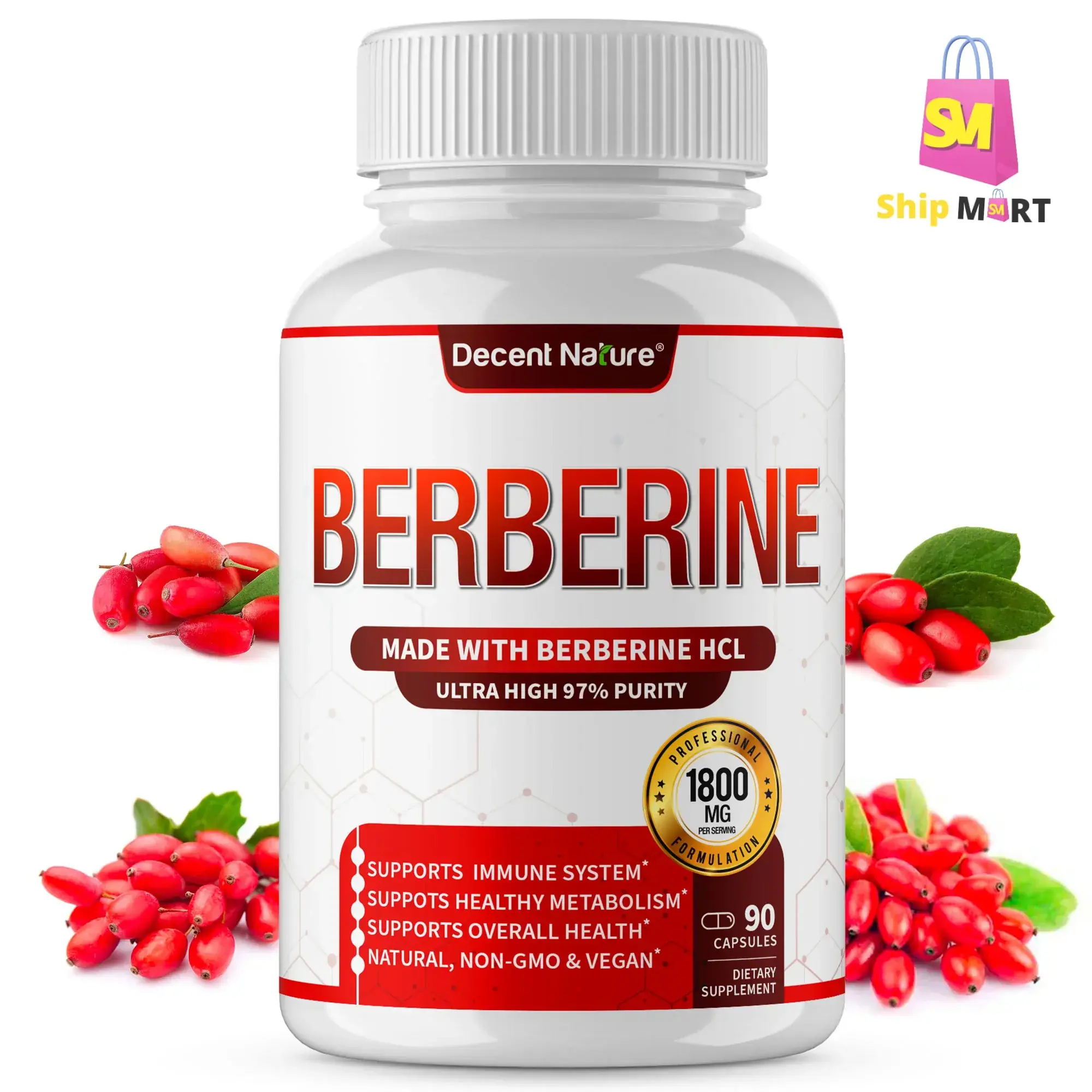 Menxi Berberine 1200 mg Supplement