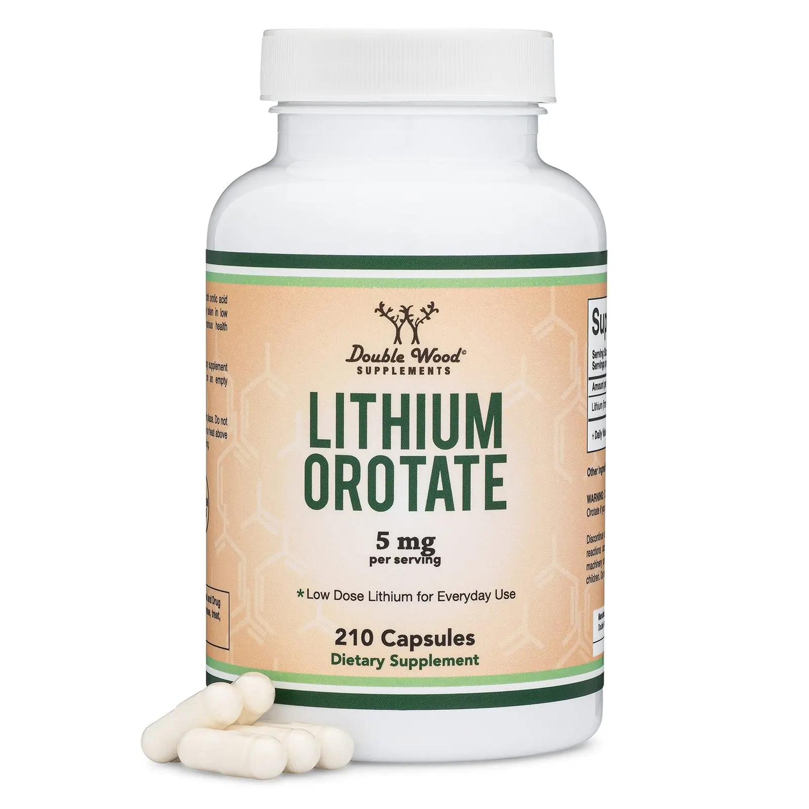 Double Wood Lithium Orotate Supplement