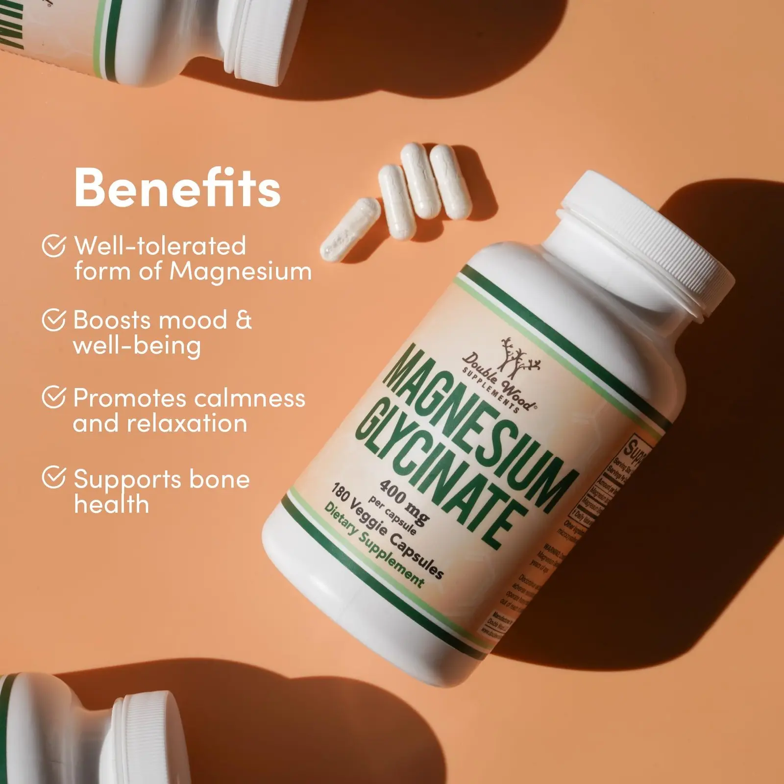 Double Wood Magnesium Glycinate Supplement