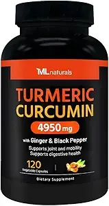 MLnaturals Turmeric Curcuimin Supplement
