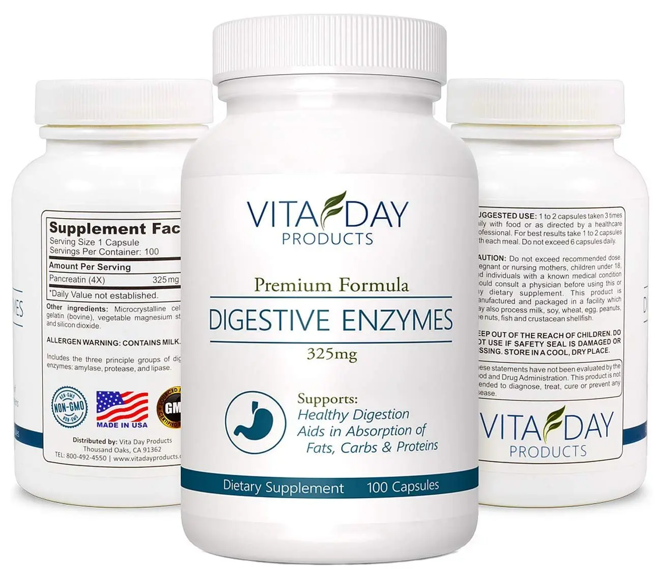 Primuim Digestive Enzymes 325mg Supplement