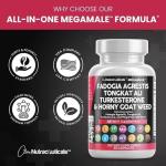 Nutraceuticals Fadogia Agrestis Tongkat Ali Turkesterone & Horny Goat Weed Supplement