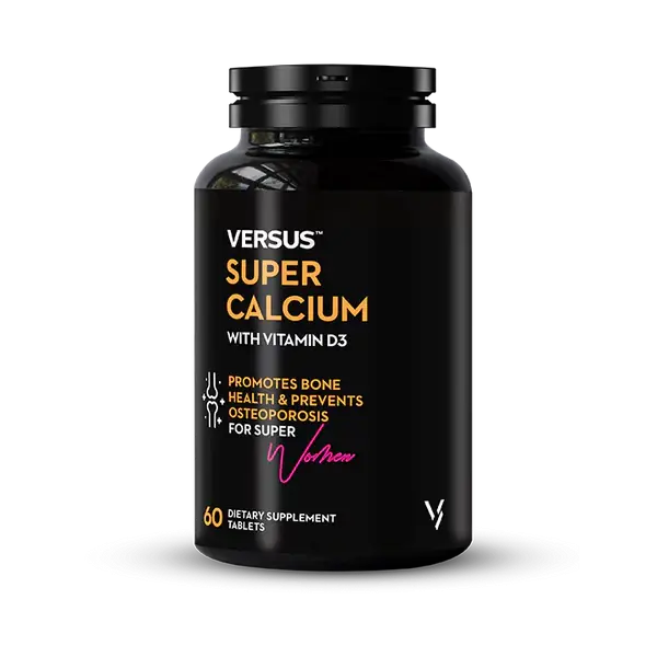 Versus Super Calcium 600mg & Vitamin D3 Supplement, Strengthens Bones