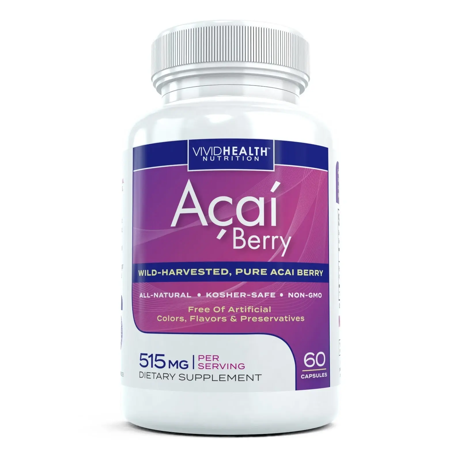 Vivid Health Nutrotion Acai Berry Supplement, Antioxidant-rich