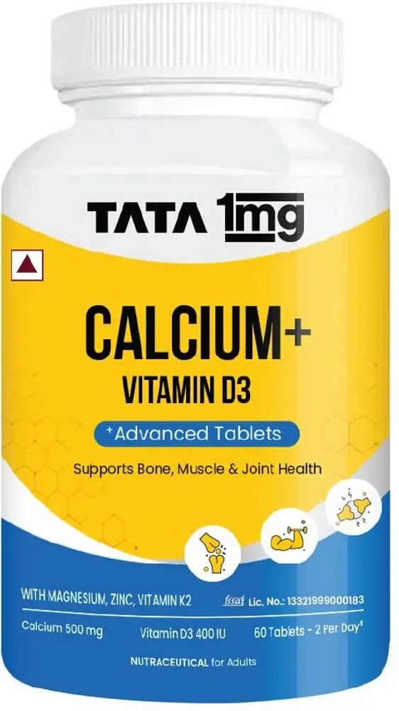 Calcium+ Vitamin D3 Advanced Tablets, Support Muscle Health