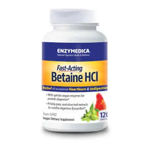 Enyzmedica Betaine Hcl Supplement, Aiding Nutrient Absorption