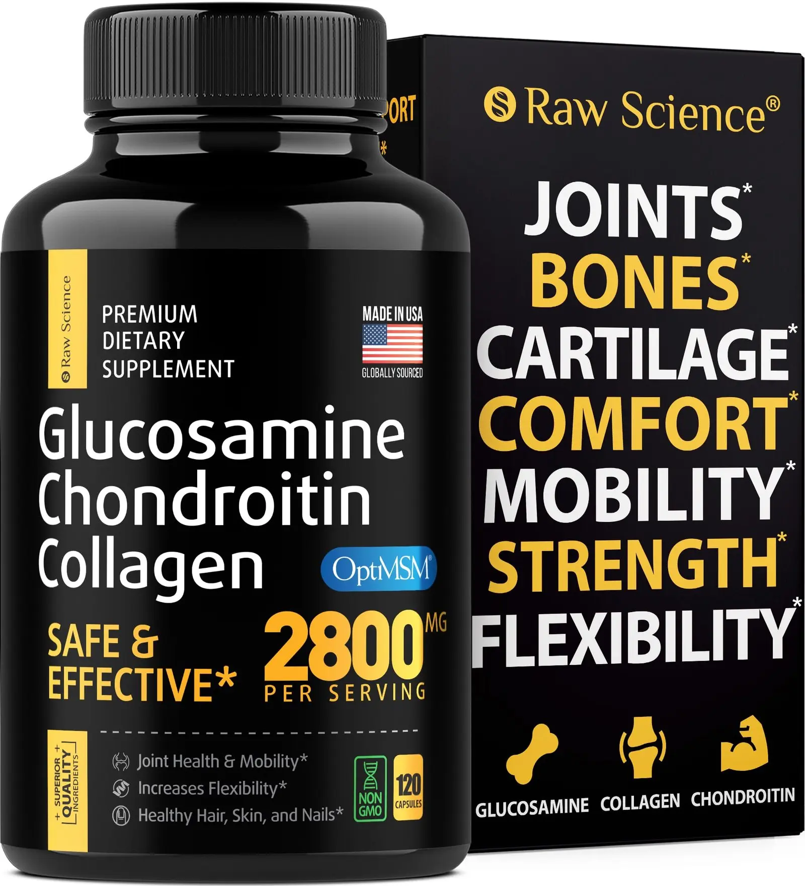 Premium Glucosamine Chonroitin Collagen Capsules, For Healthy Skin