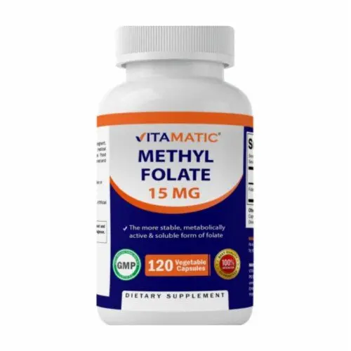 Vitamatic Methyl Folate 15MG Capsules - Helps in metabolism