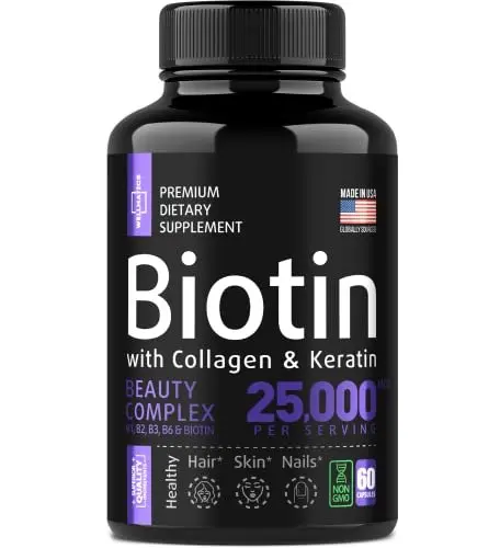 Biotin With Keratin And Collagen Capsules