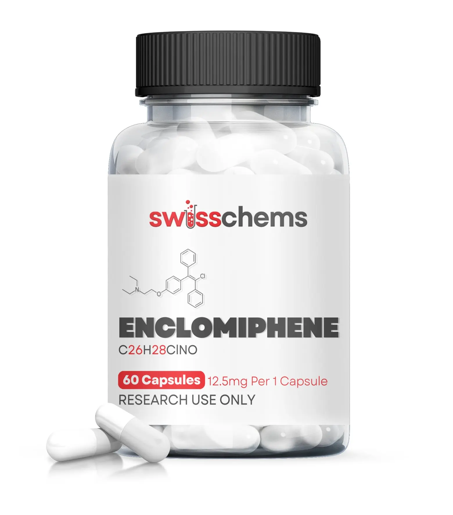 Swisschems Enclomiphene 12.5mg Capsules