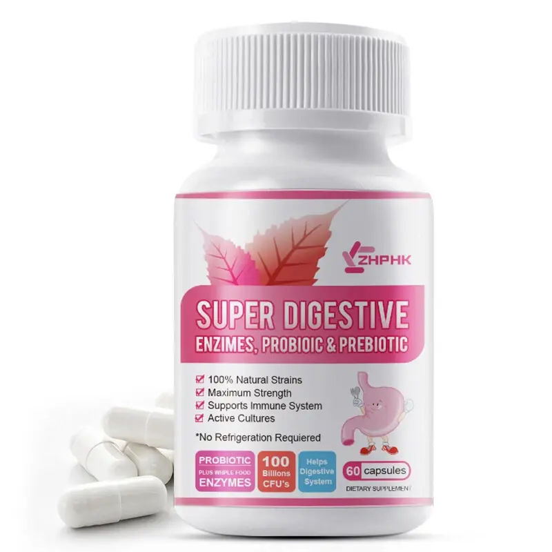 Super Digestive Enzymes, Probiotic & Prebiotic