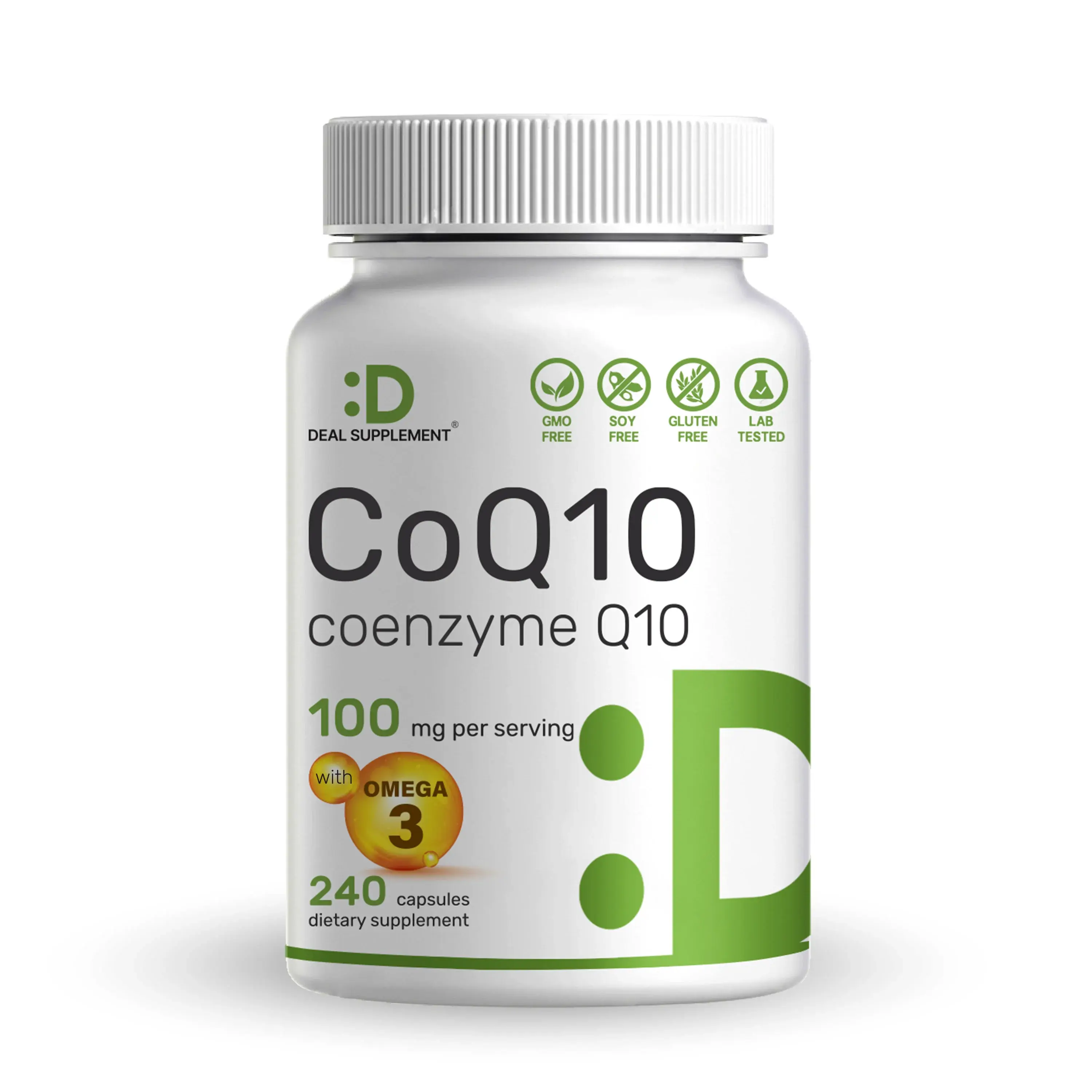 Deal Supplement Coenzyme Q10 Capsules, Energy To Cells